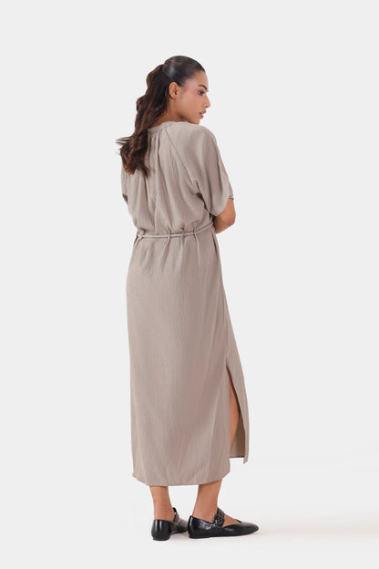 Crushed Midi Dress - Cougar Clothing