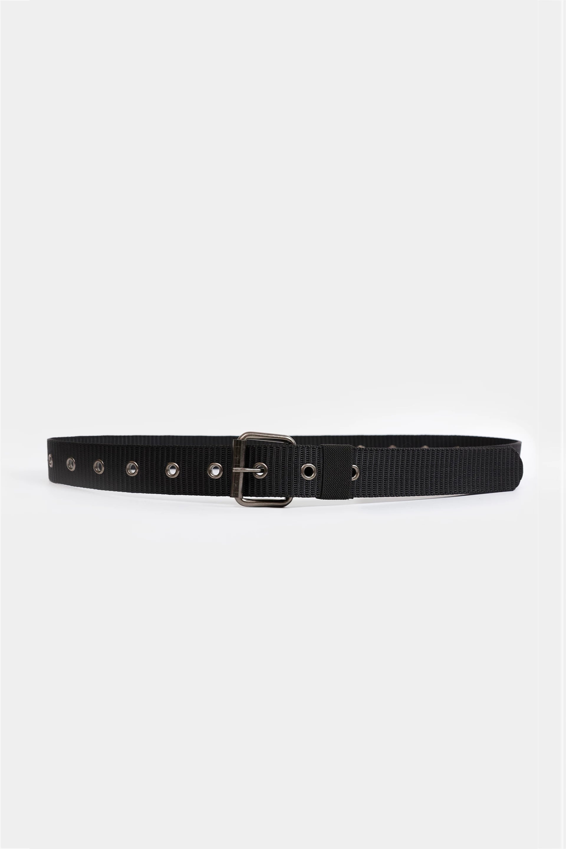 Webbing Belt With Metal Eyelets - Cougar Clothing