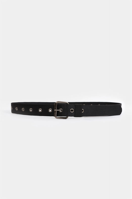 Webbing Belt With Metal Eyelets - Cougar Clothing