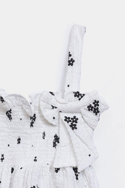 Printed Crush Cotton Top - Cougar Clothing