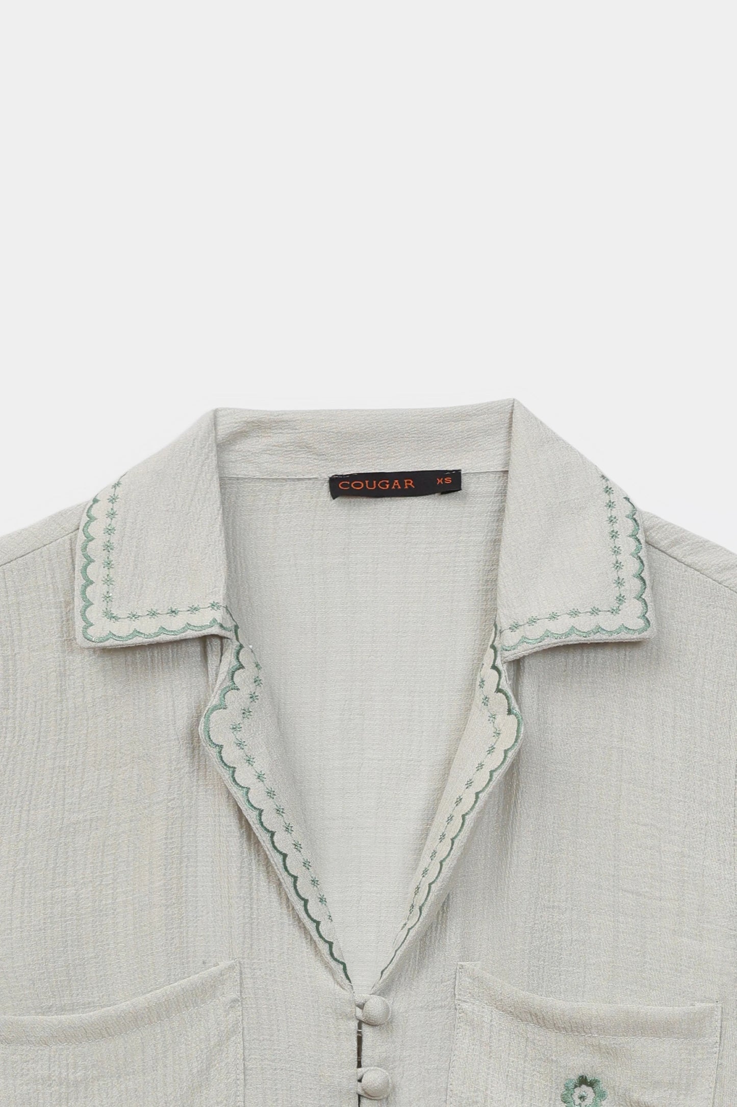 Embroidered Resort Collar Shirt - Cougar Clothing