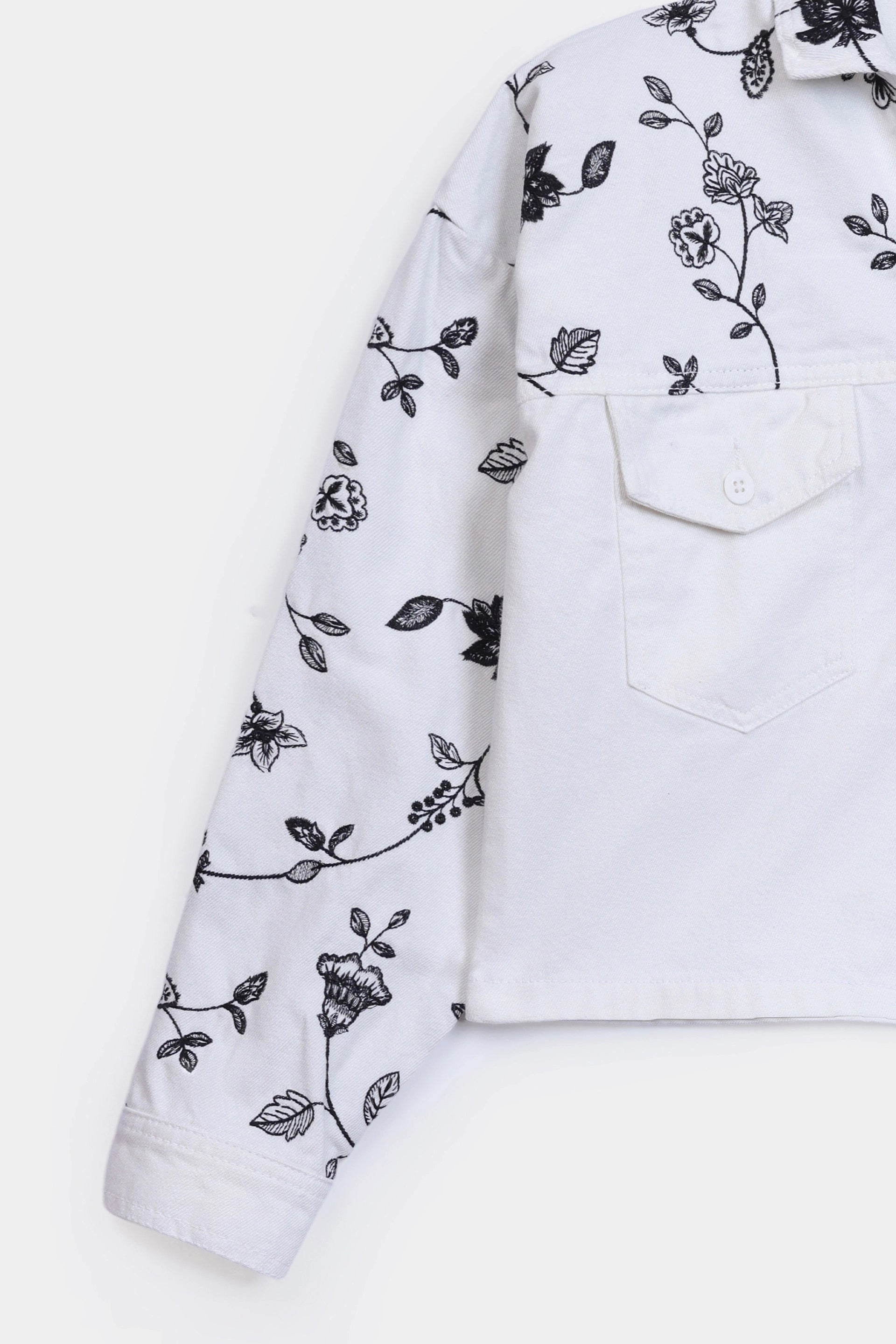 Embroidered Denim Jacket - Cougar Clothing