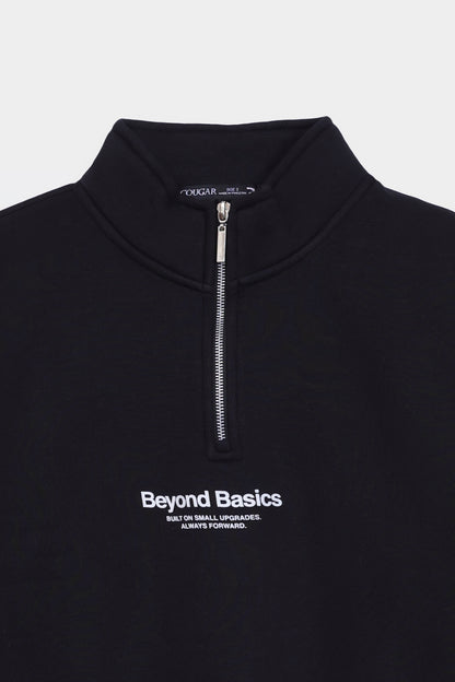 Quarter Zip Printed Sweatshirt - Cougar Clothing