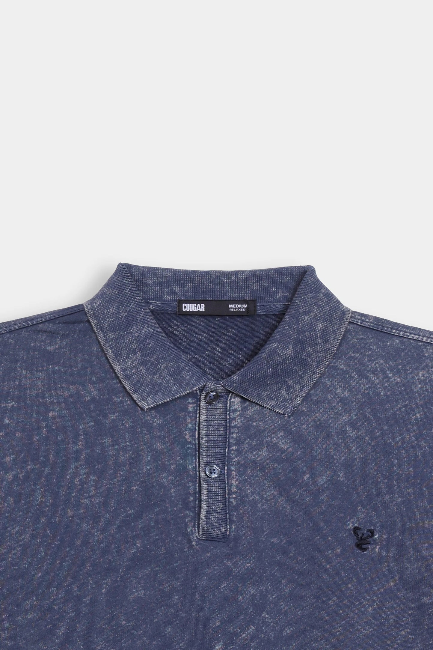 Denim Terry Polo - Cougar Clothing