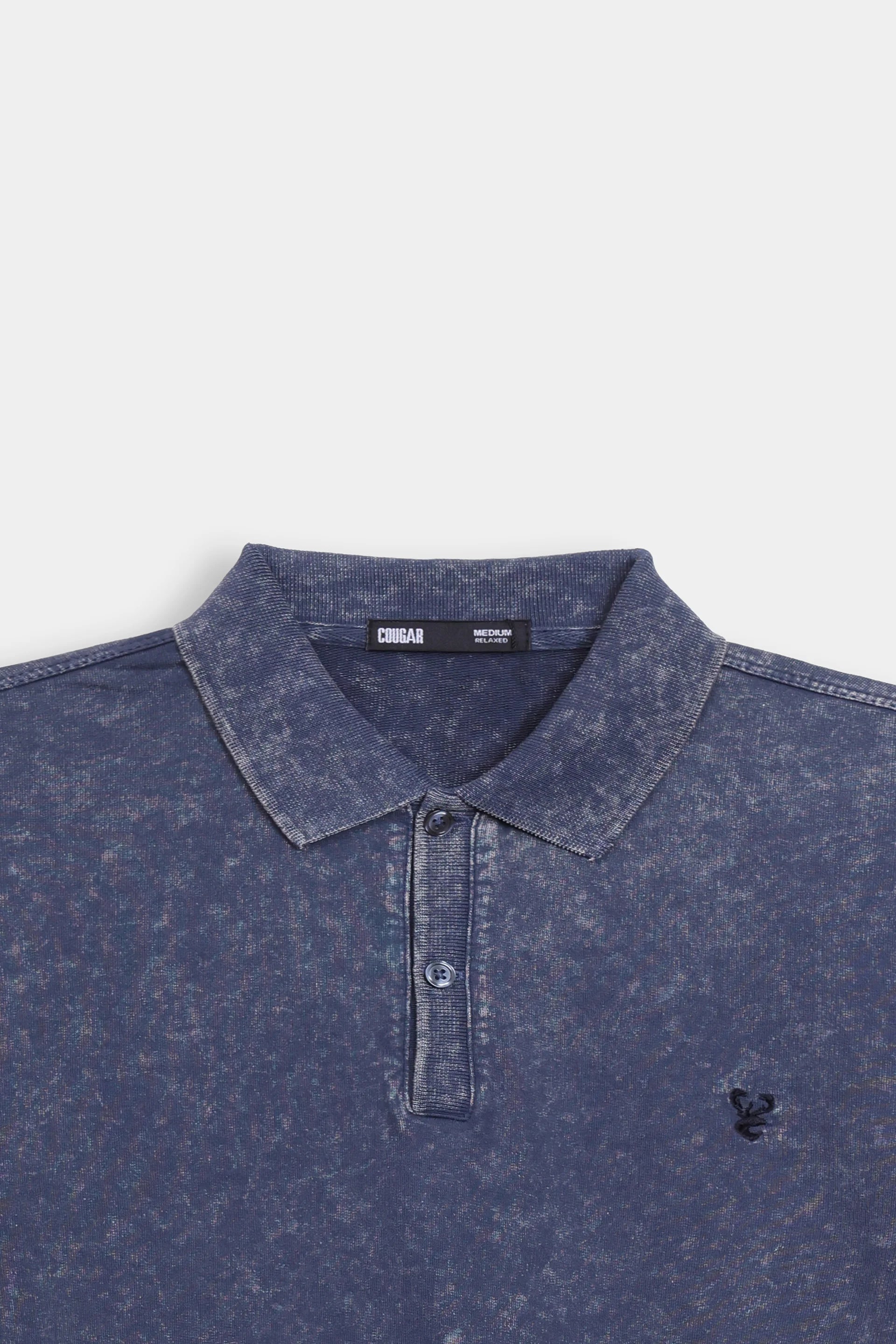 Denim Terry Polo - Cougar Clothing