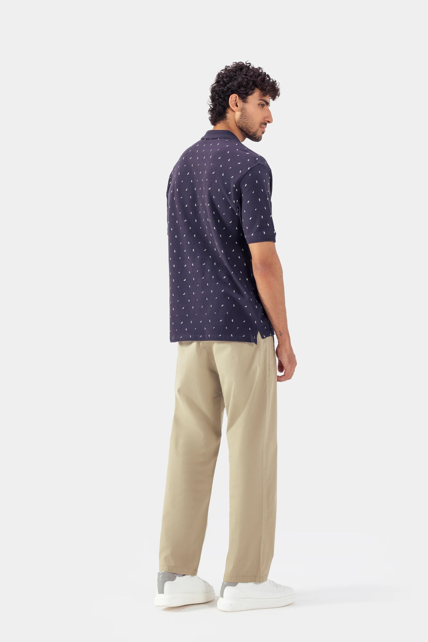 All-Over Printed Relaxed Polo - Cougar Clothing