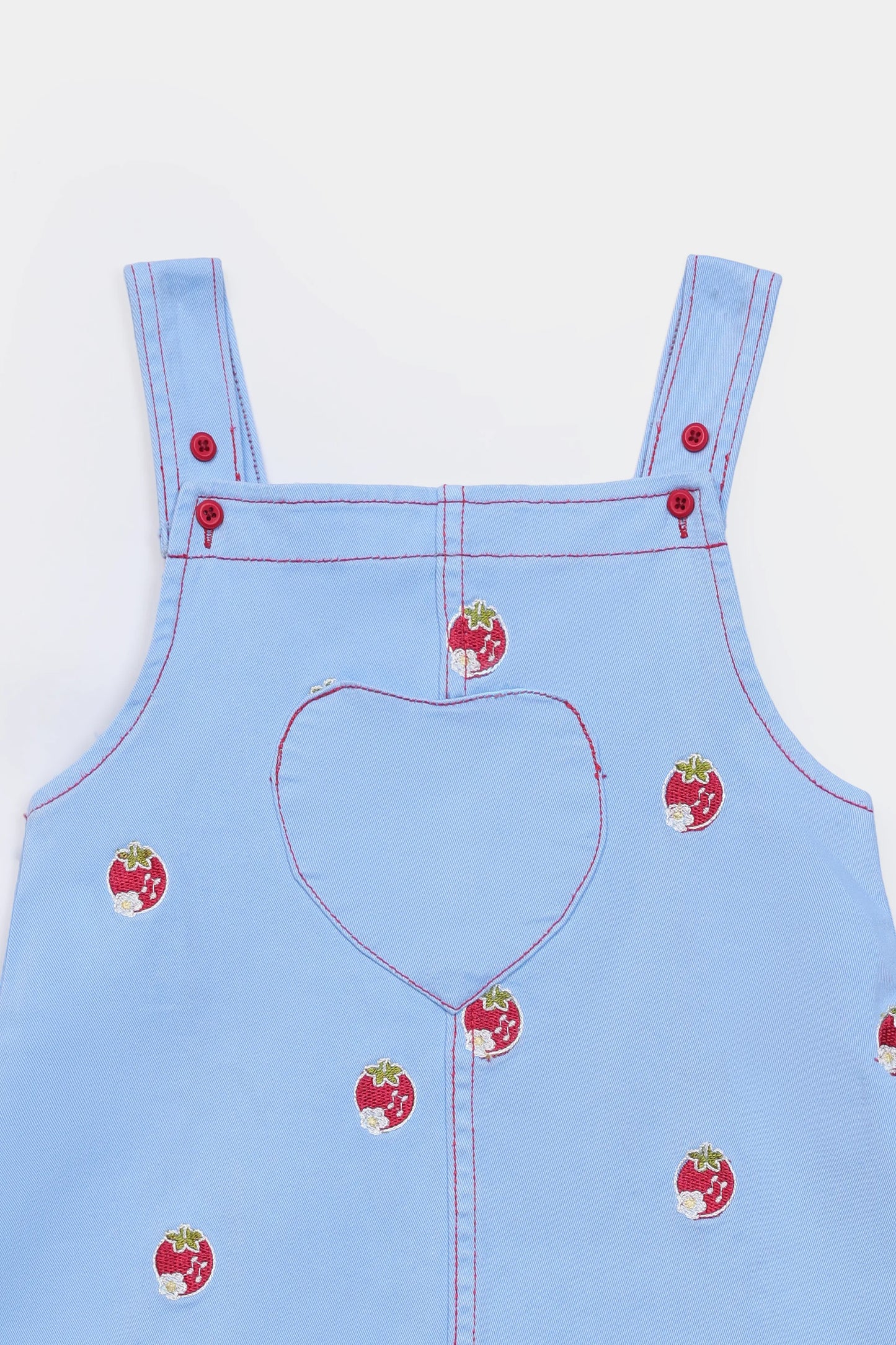 Embroidered Denim Dress - Cougar Clothing