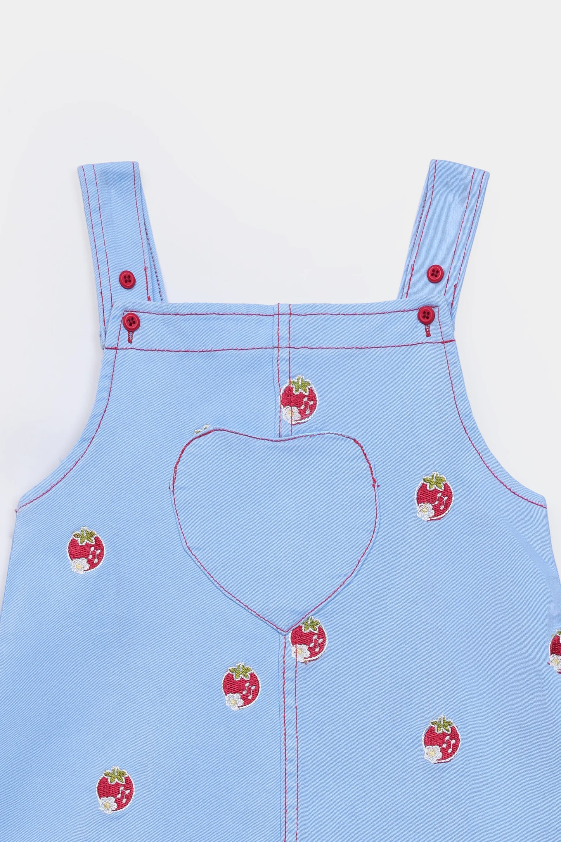Embroidered Denim Dress - Cougar Clothing