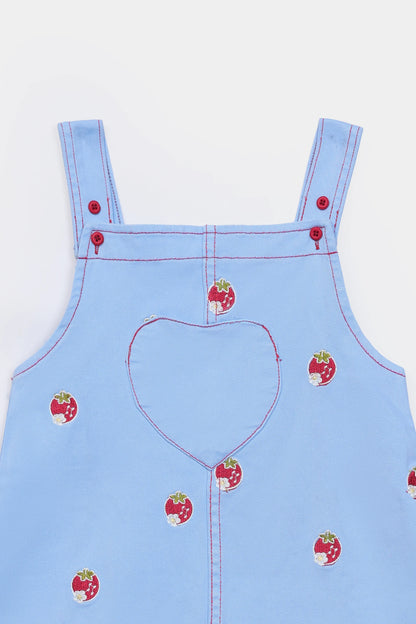 Embroidered Denim Dress - Cougar Clothing