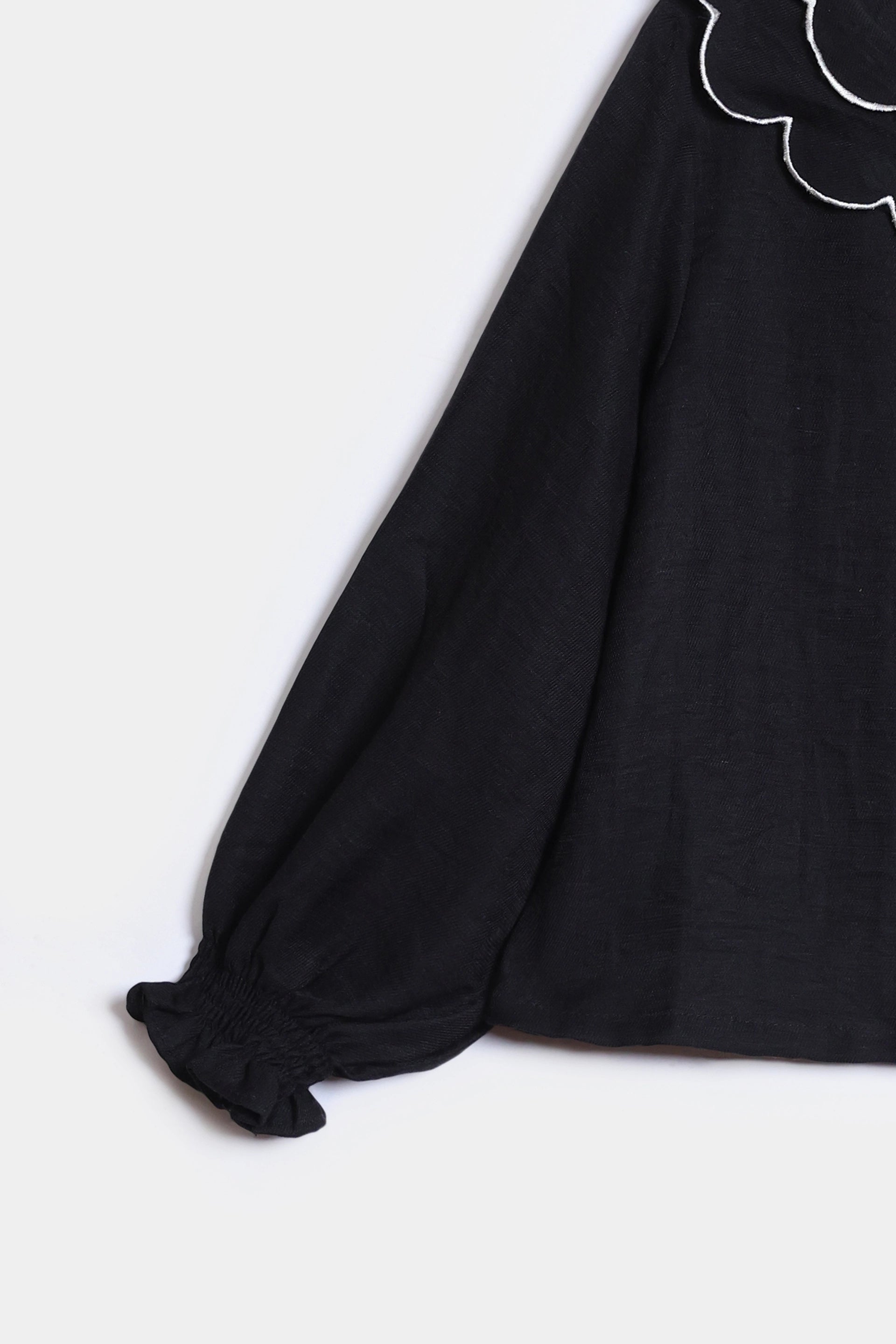 Scalloped Collar Shirt - Cougar Clothing