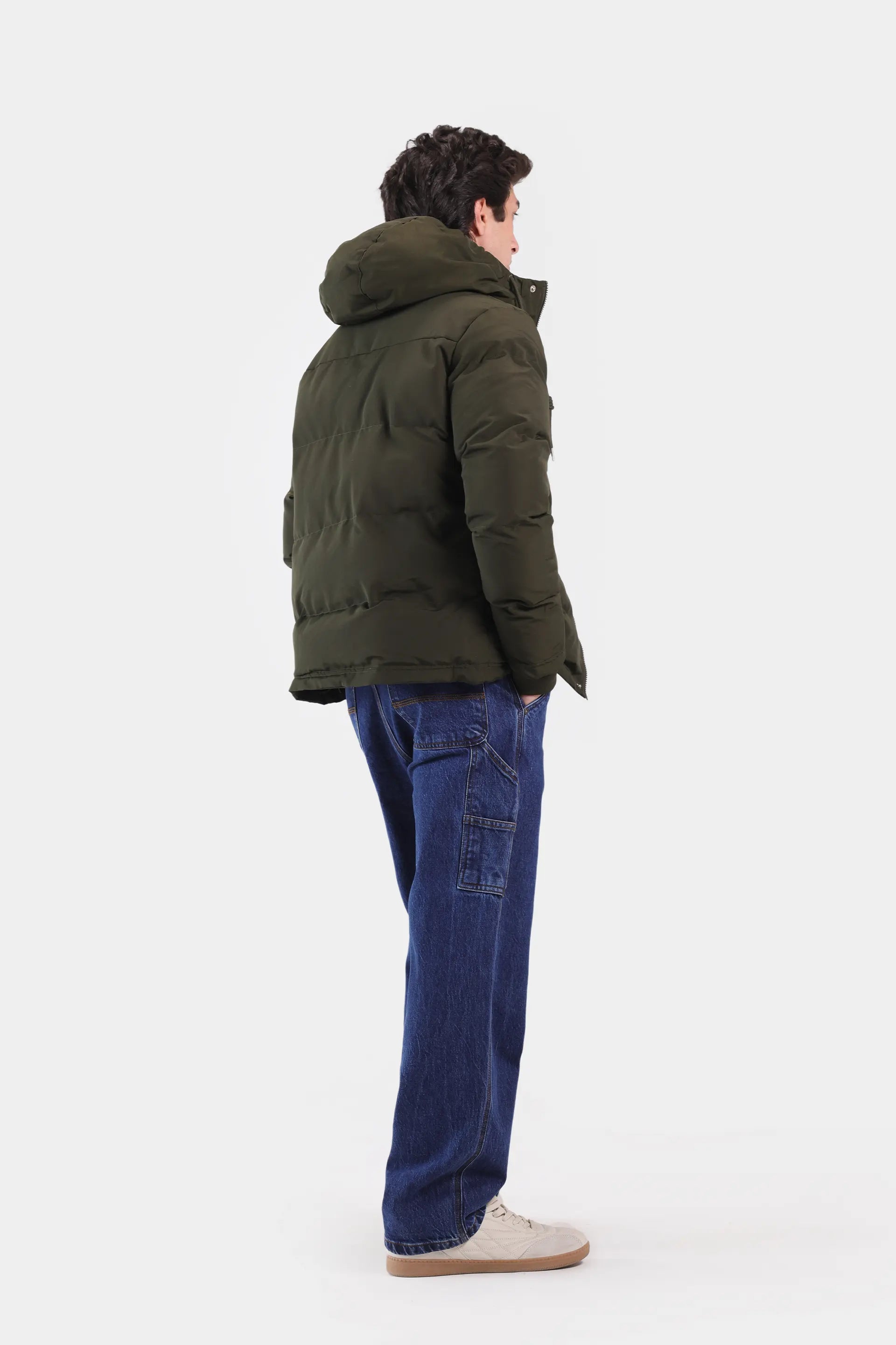 Puffer Jacket With Fleece Lined Hood - Cougar Clothing