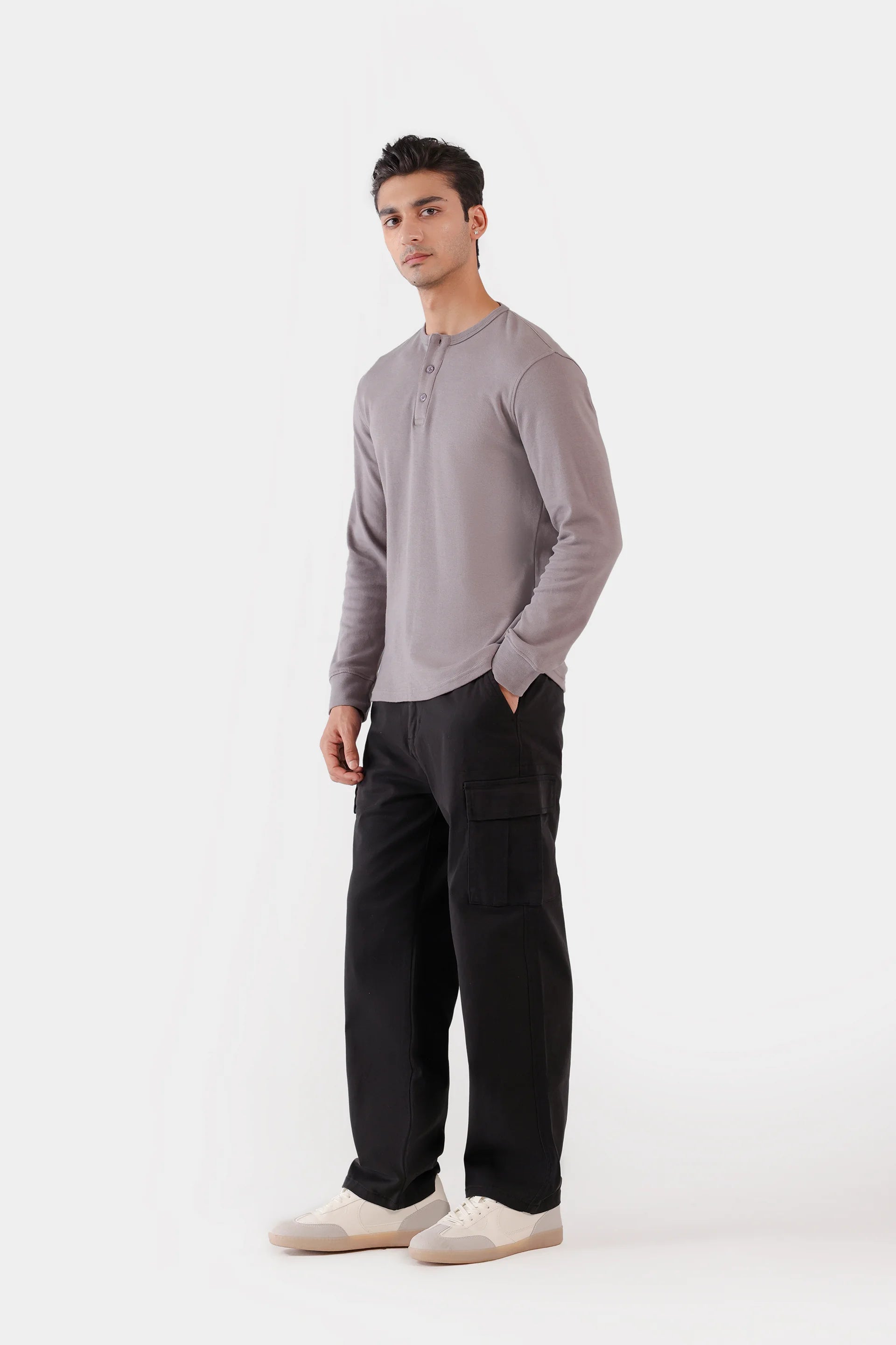 Basic Henley T-Shirt - Cougar Clothing