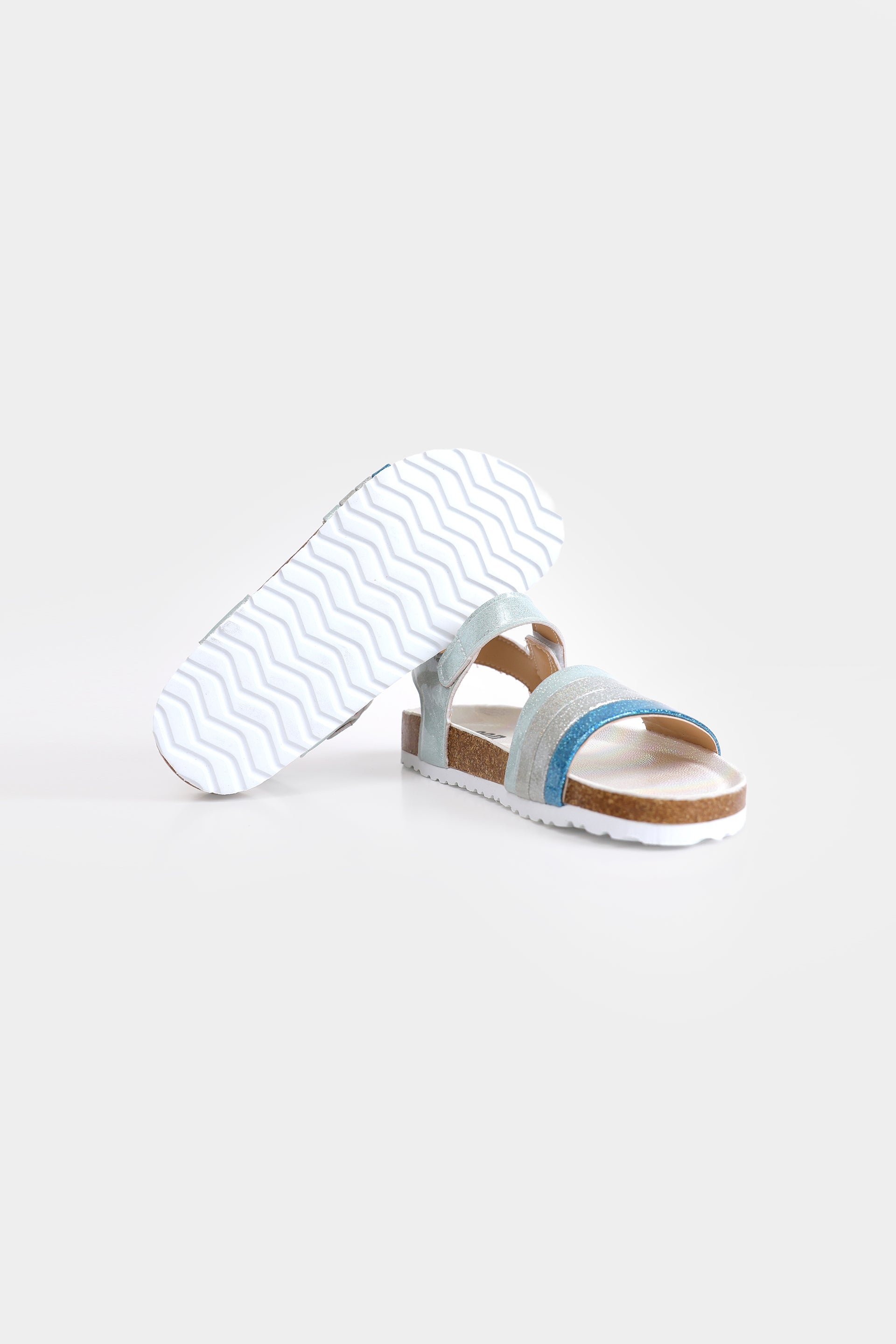 Multi-Strap Glitter Sandals - Cougar Clothing