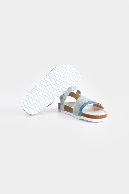 Multi-Strap Glitter Sandals - Cougar Clothing