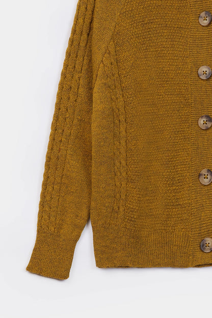 Cable Knit Raglan Cardigan - Cougar Clothing