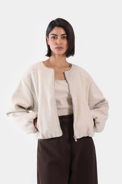 Tweed Cropped Jacket - Cougar Clothing