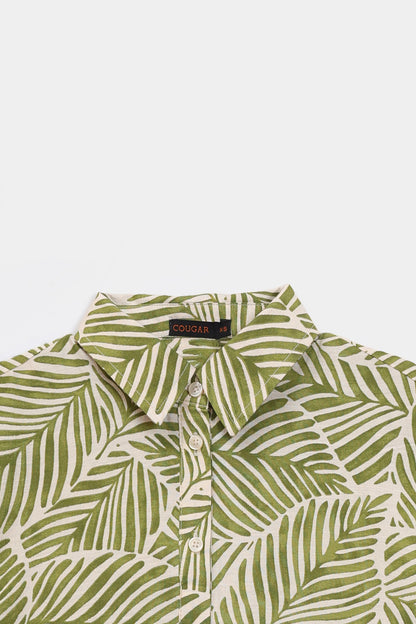 Viscose Blend Printed Shirt - Cougar Clothing