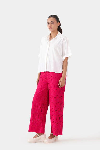 Schiffli Embroidered Trousers - Cougar Clothing