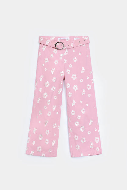 Printed Marine Straight Jeans