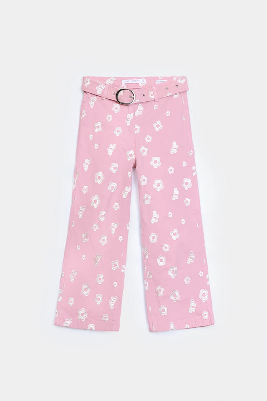 Printed Marine Straight Jeans