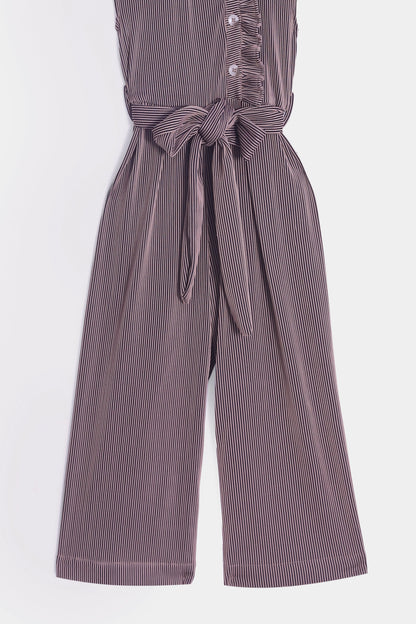 Stripe Texture Jumpsuit - Cougar Clothing