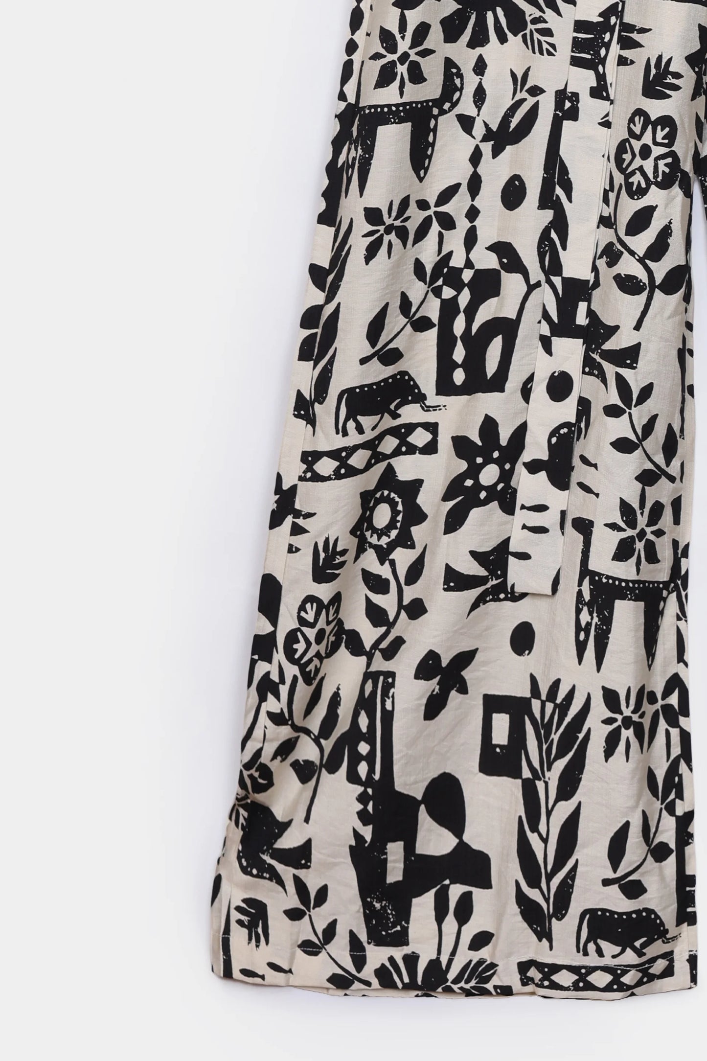 Abstract Tie-Waist Jumpsuit - Cougar Clothing