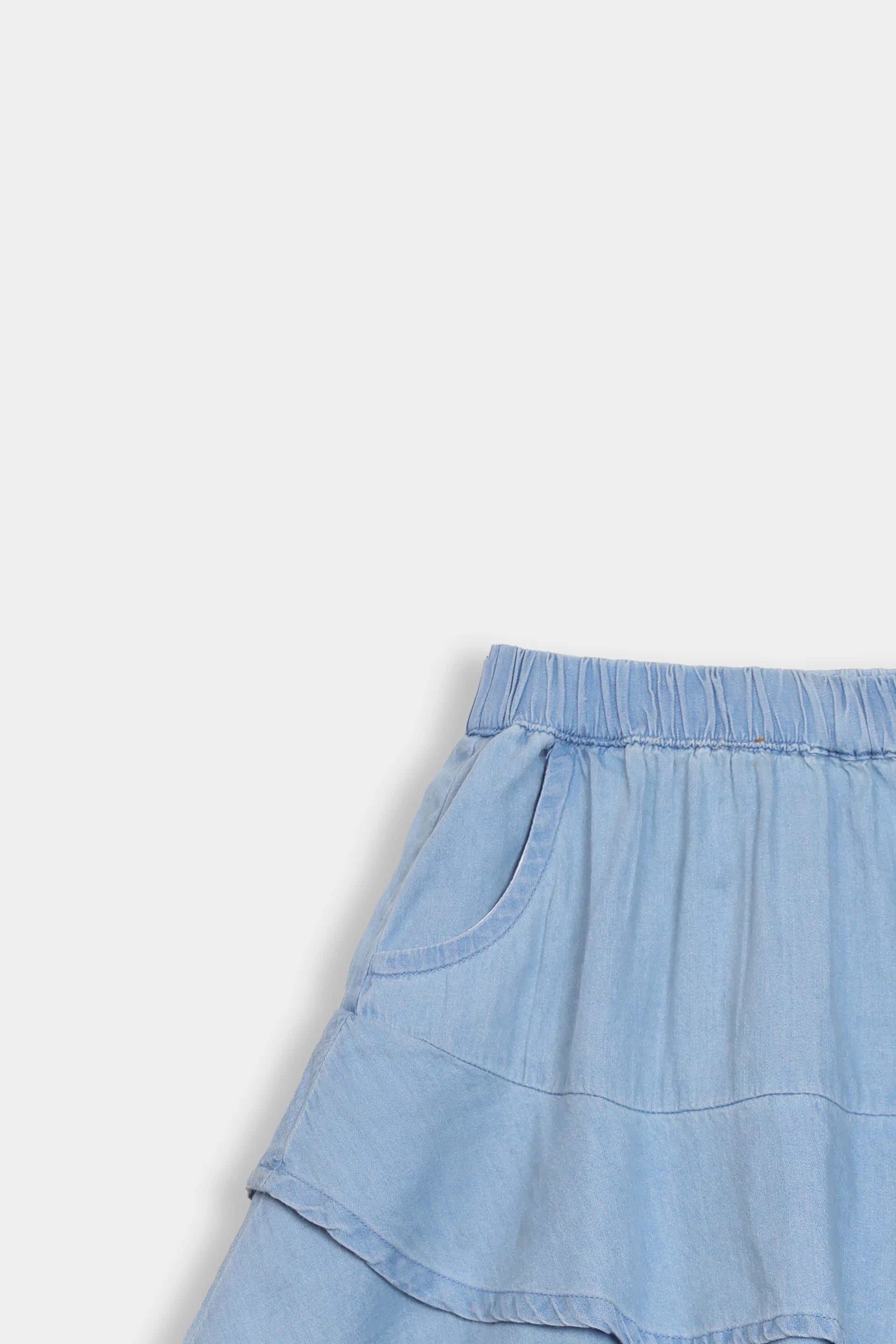 Denim Layered Skirt - Cougar Clothing