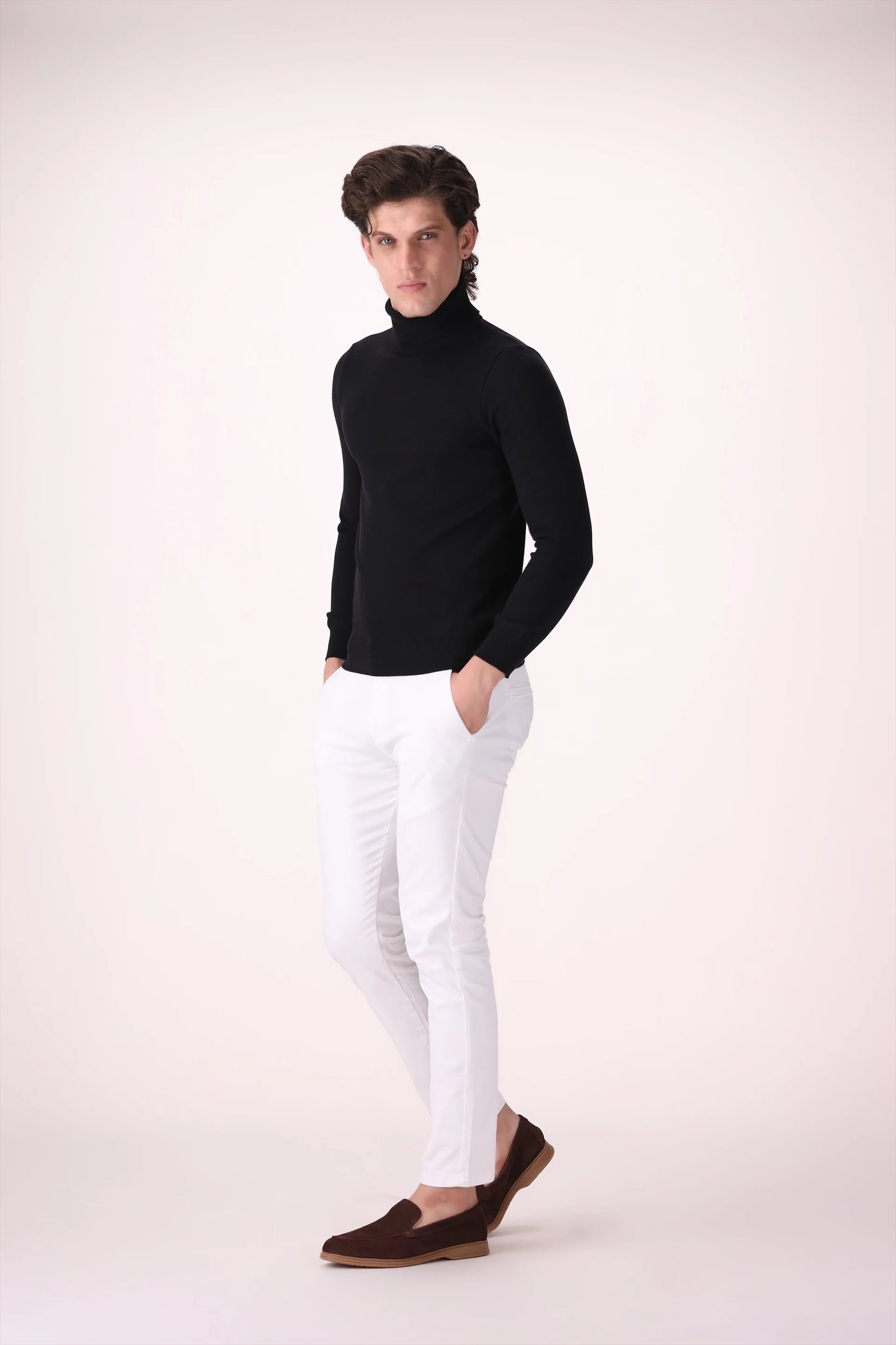 Extra Fine Roll Neck Sweater - Cougar Clothing