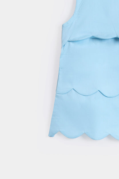 Scallop Lawn Top - Cougar Clothing