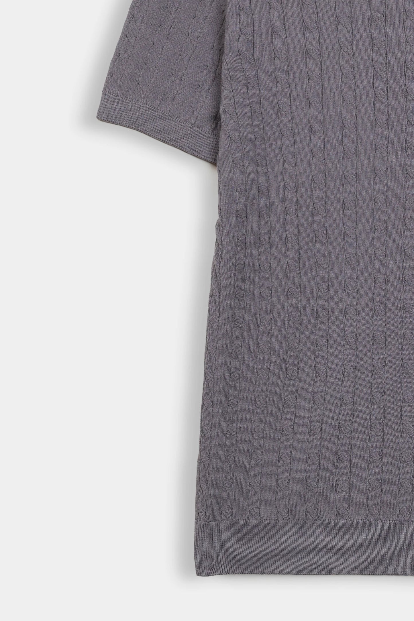 Cable Knit T-Shirt - Cougar Clothing