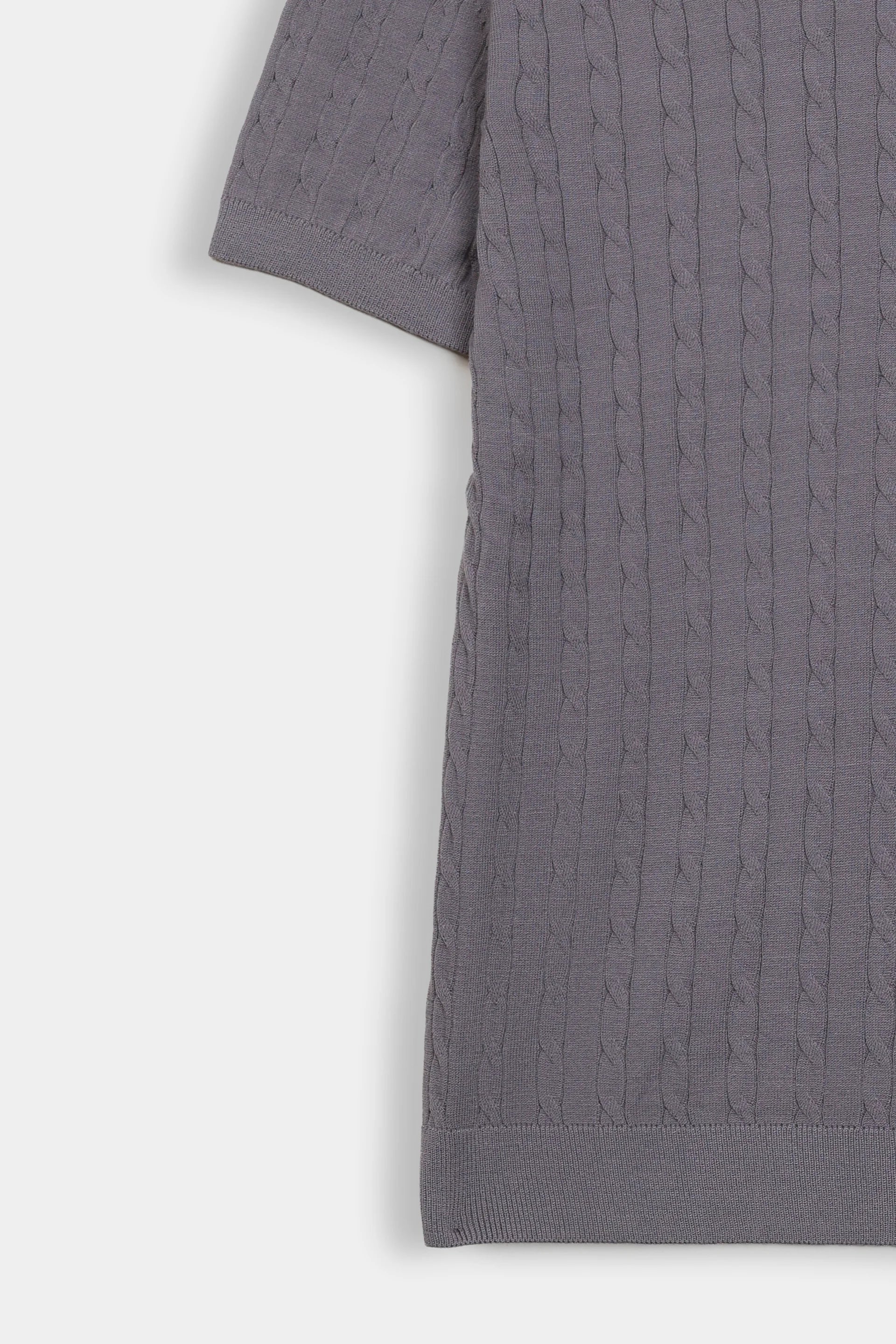 Cable Knit T-Shirt - Cougar Clothing