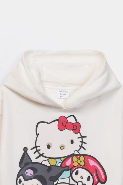 Kitty print Hoodie - Cougar Clothing