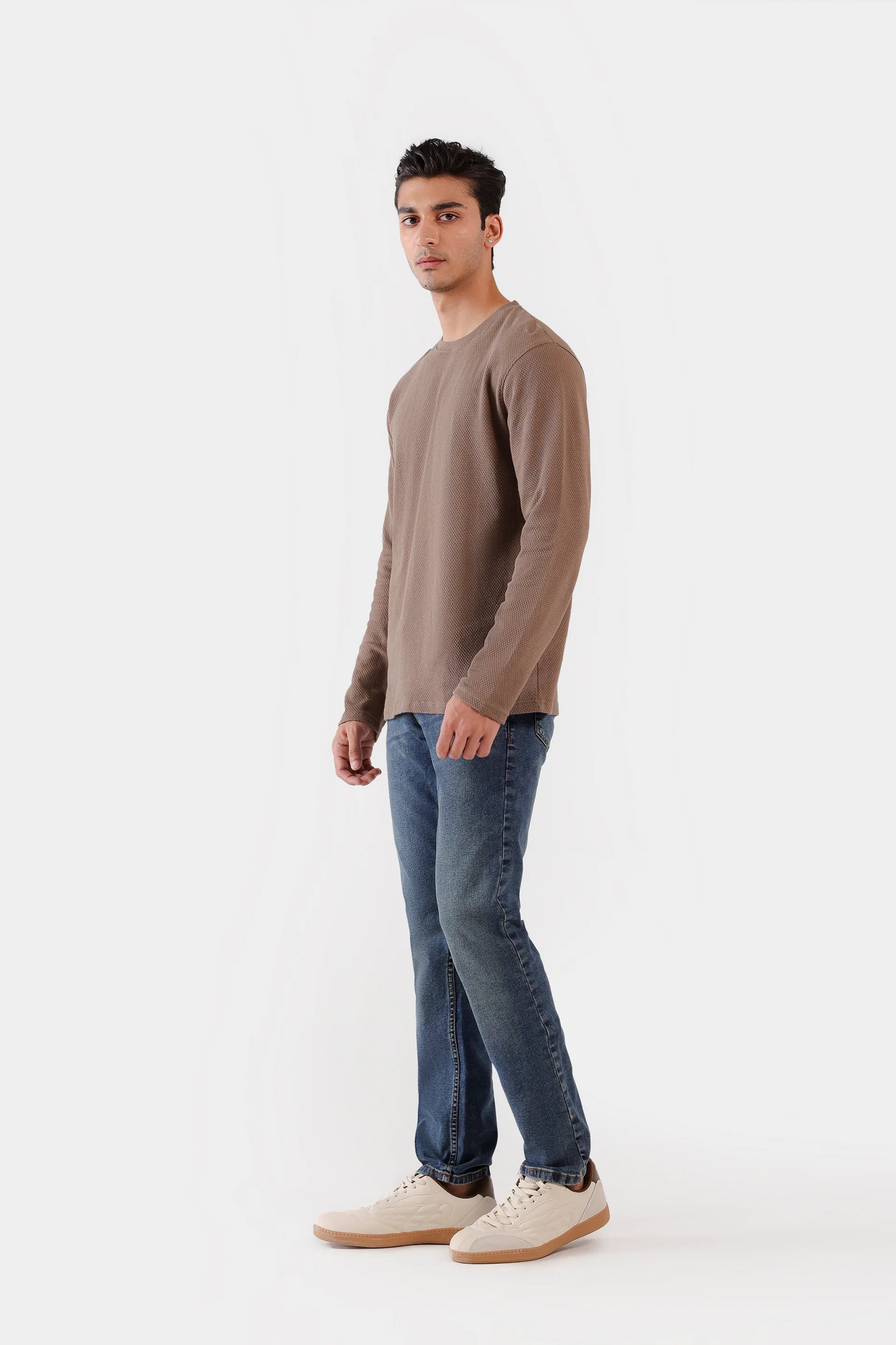 Popcorn Knit T-Shirt - Cougar Clothing