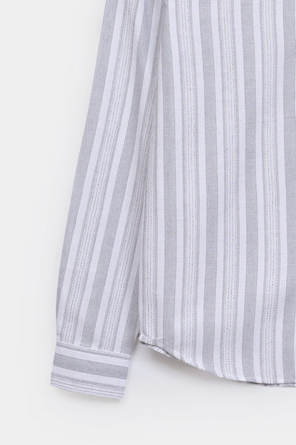 Jacquard Striped Shirt - Cougar Clothing