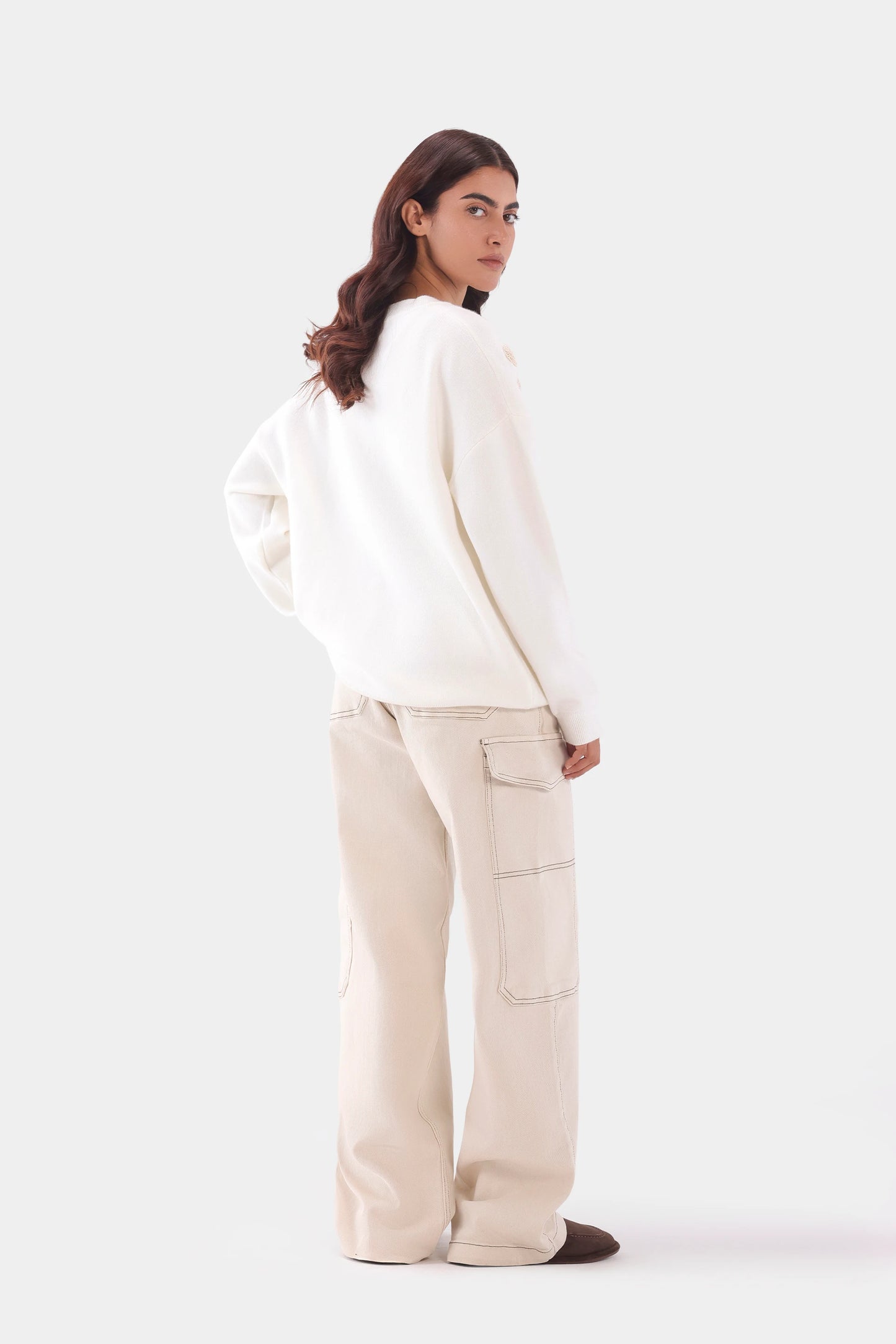 Embroidered Floral Knit Sweater - Cougar Clothing