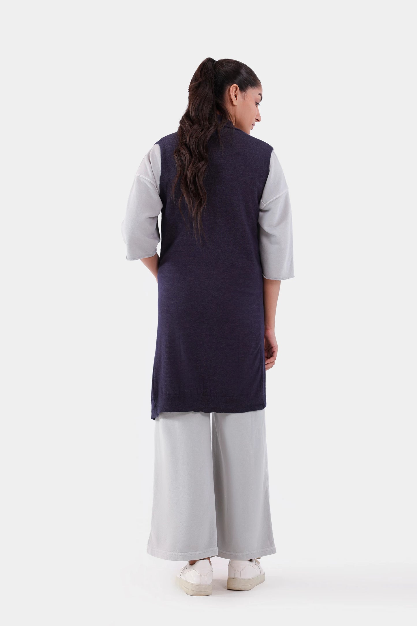 Sleeveless Long Cardigan - Cougar Clothing