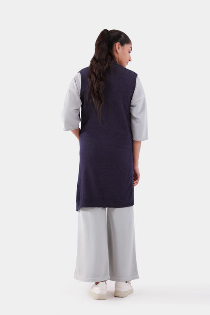 Sleeveless Long Cardigan - Cougar Clothing