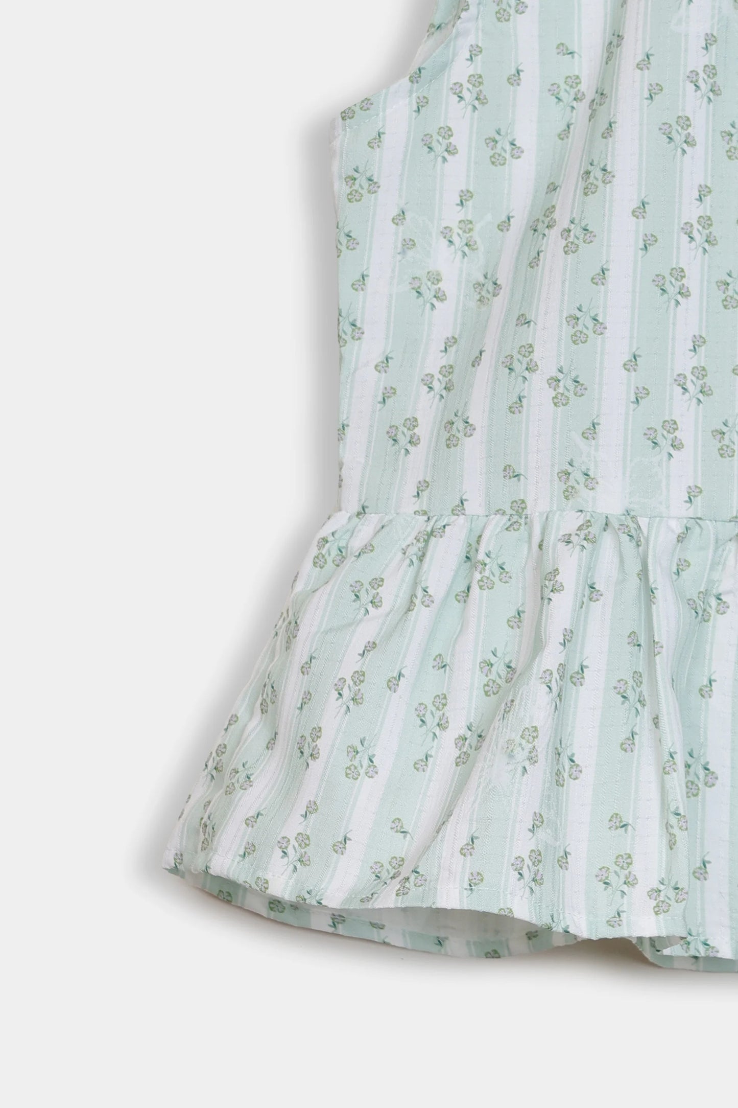 Printed Peplum Top - Cougar Clothing