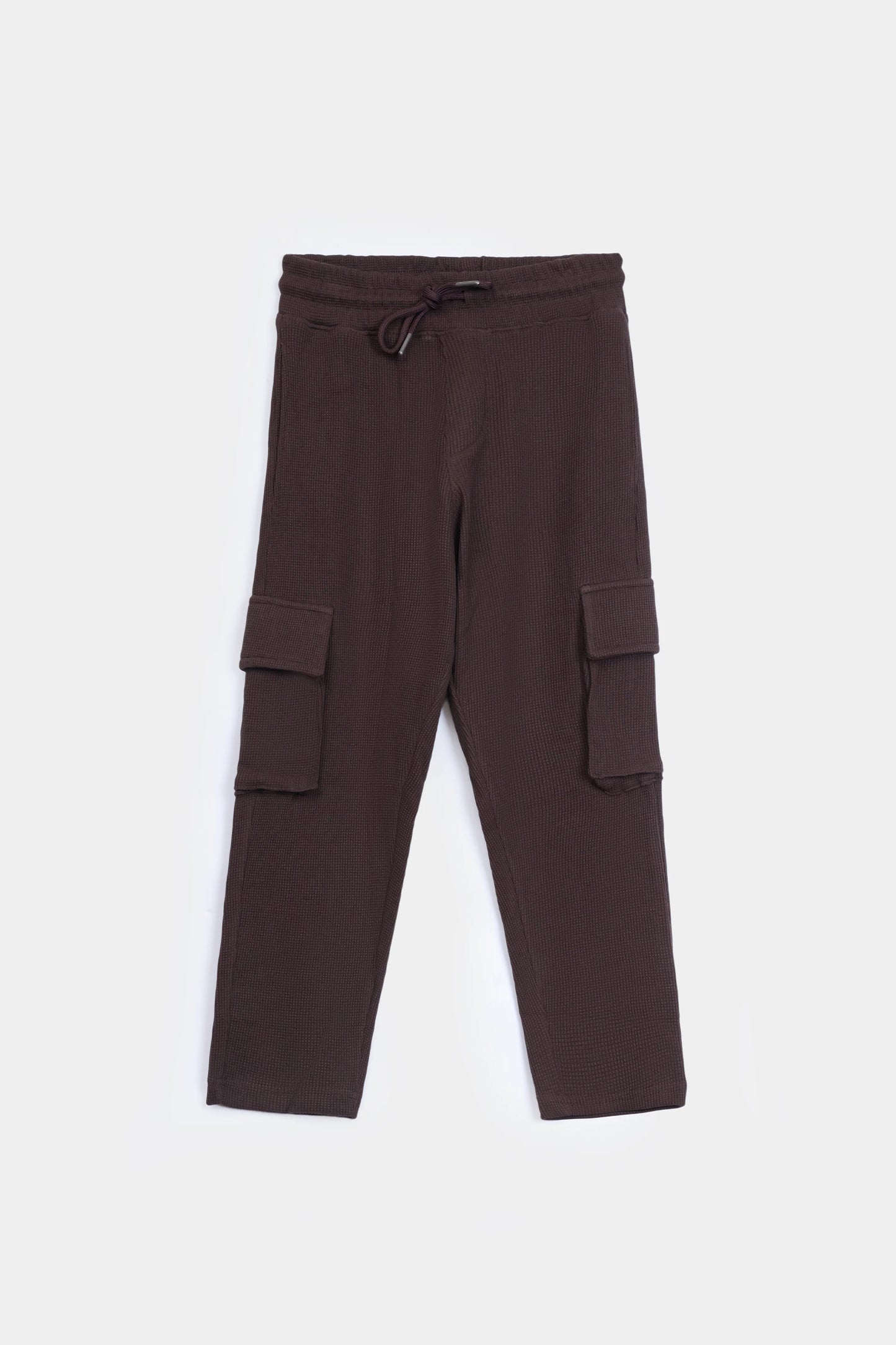 Waffle Knit Cargo Trousers