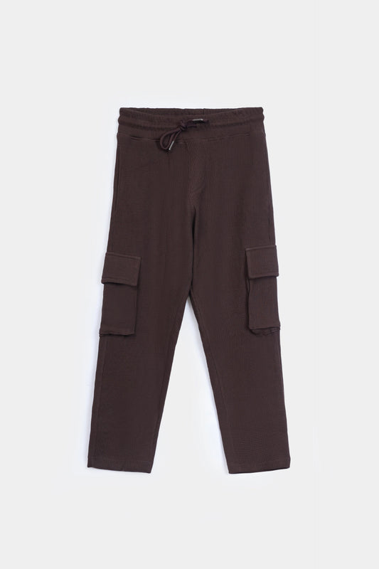 Waffle Knit Cargo Trousers
