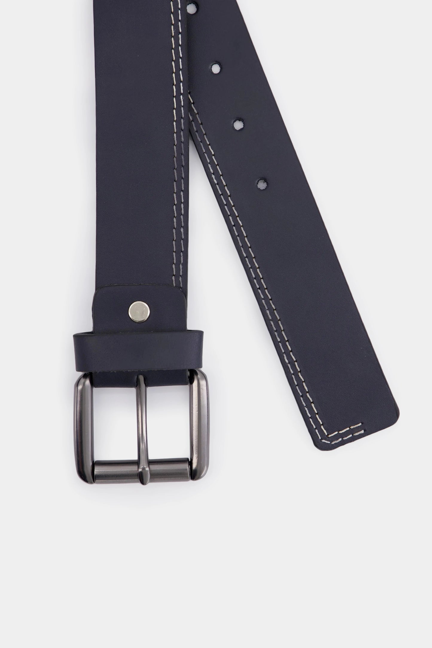 Leather Belt With Frame Buckle - Cougar Clothing