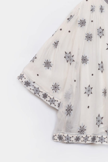Chiffon Embroidered Blouse - Cougar Clothing