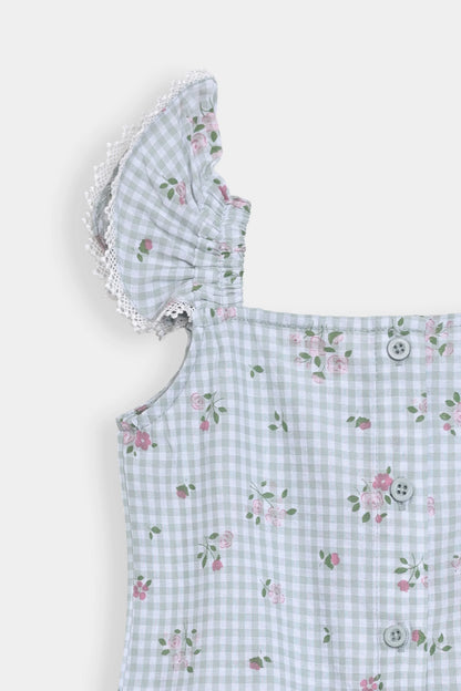 Printed Peplum Top - Cougar Clothing
