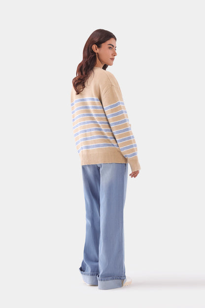 Contrast Striped Cardigan - Cougar Clothing