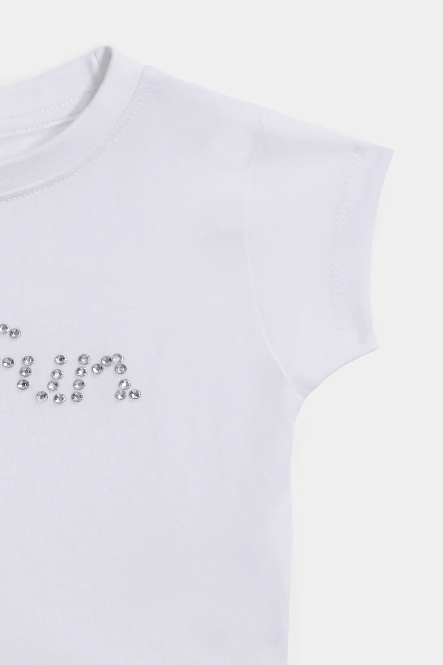 Rhinestone Embellished T-Shirt - Cougar Clothing