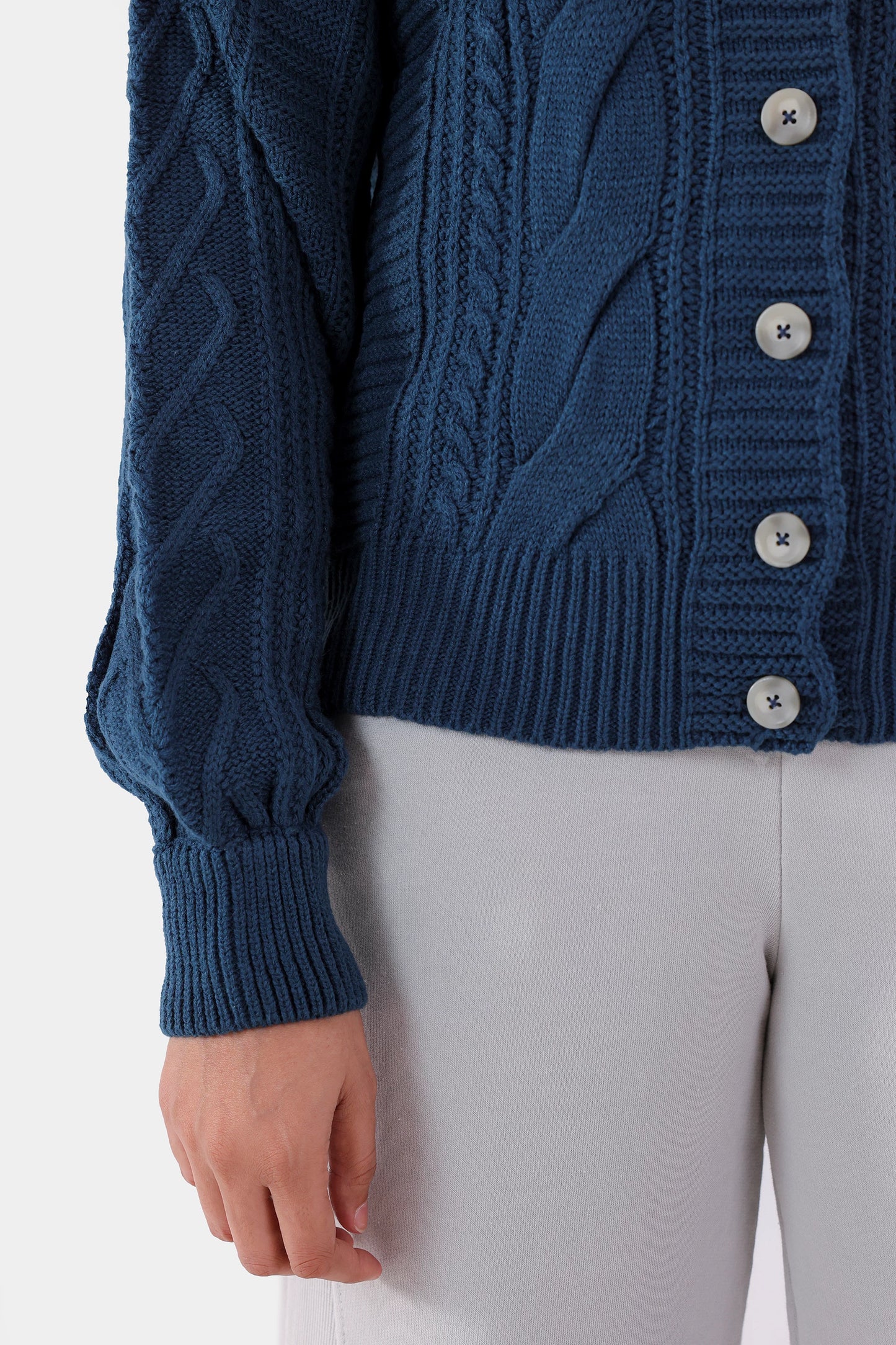 Cable Knit Cardigan - Cougar Clothing