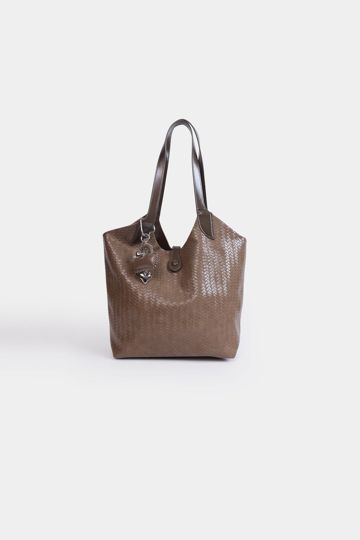 Textured Tote With Drawstring Pouch - Cougar Clothing