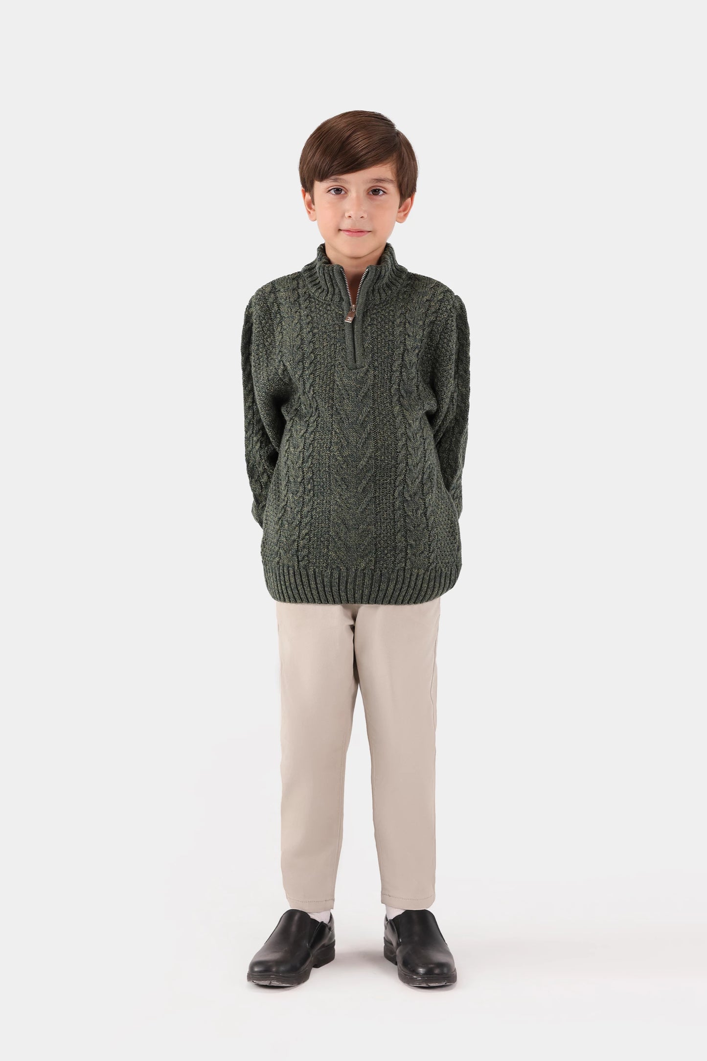 Quarter Zip Sweater - Cougar Clothing