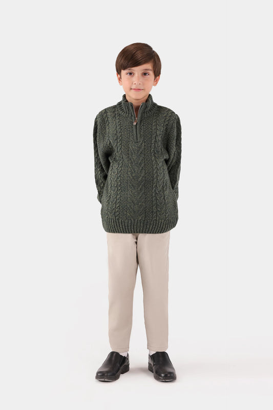 Quarter Zip Sweater - Cougar Clothing