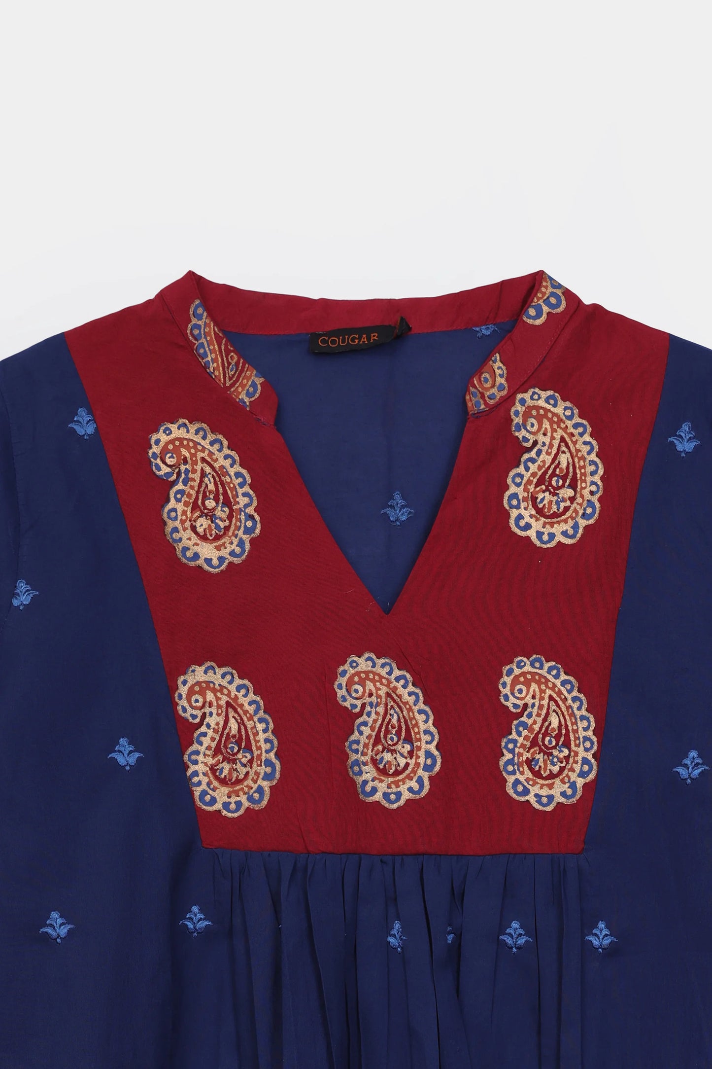 Embroidered Fusion Top - Cougar Clothing